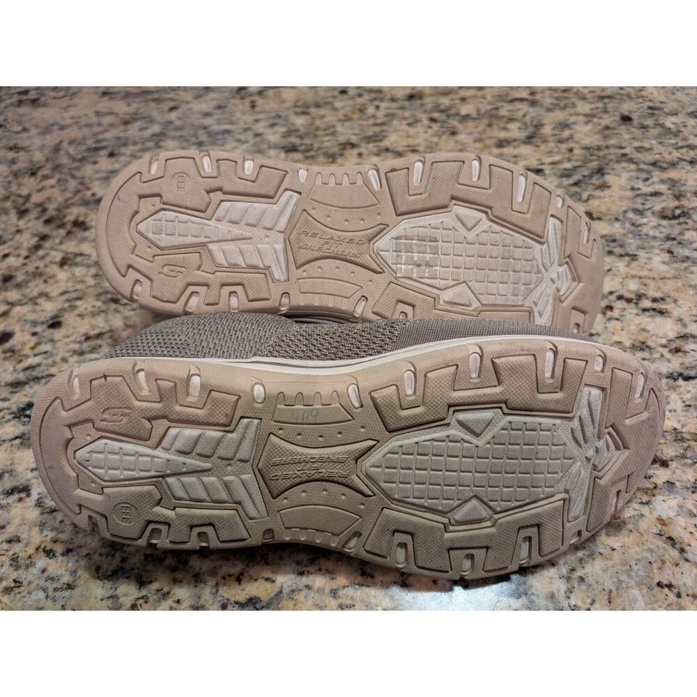 Skechers 65086 Expected Gomel Slip On Shoes Men's 11 Taupe Gray Relaxed Fit